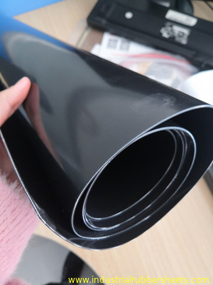 0.1 - résistance d'humidité en caoutchouc de tissu de Nbr de noir en caoutchouc industriel de feuille de longueur de 20m